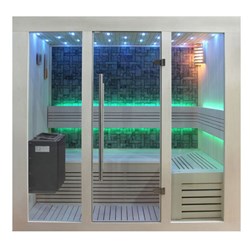 BI-O sauna's van eago: de traditionele sauna gecombineerd met een stoomgenerator.